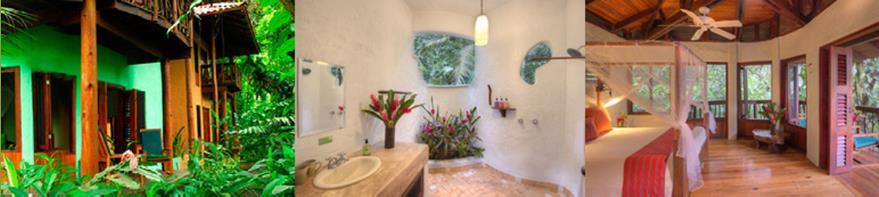 Lodge Accommodations Playa Nicuesa Rainforest Lodge rooms offer privacy and comfort in a natural setting.