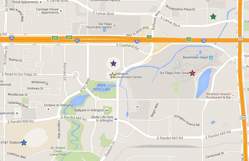 11 Conference Events Map Conference Location: Arlington Convention Cowboys Stadium Center 1200 Ballpark