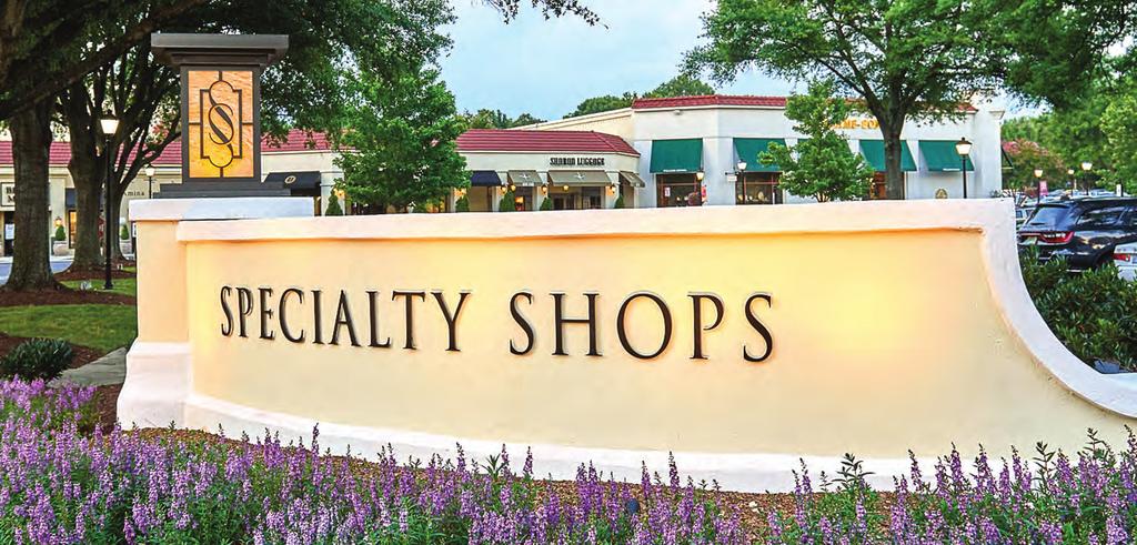Introducing Specialty Shops SouthPark, a one-of-a-kind open-air shopping and dining destination with an exceptional mix of privately owned boutiques, national brands, lifestyle retailers, and