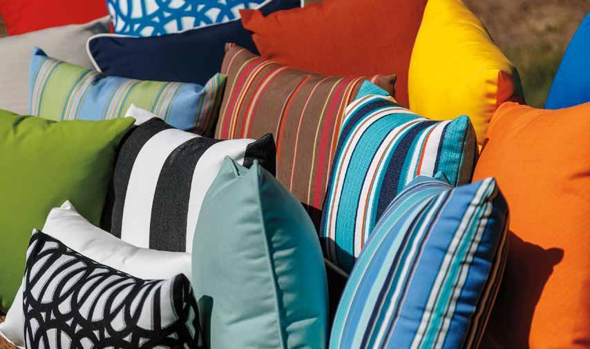 Sunbrella fabrics are renowned for their durability in all weather conditions,