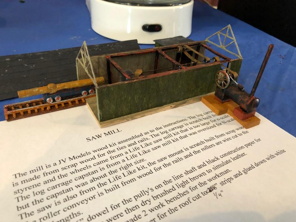 Herb s entry was an N scale saw mill. February s contest will be steam locomotives.