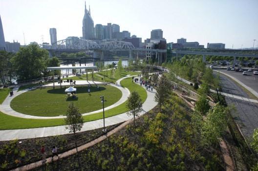 It is a former riverfront wasteland that has transformed into an innovative park for families.