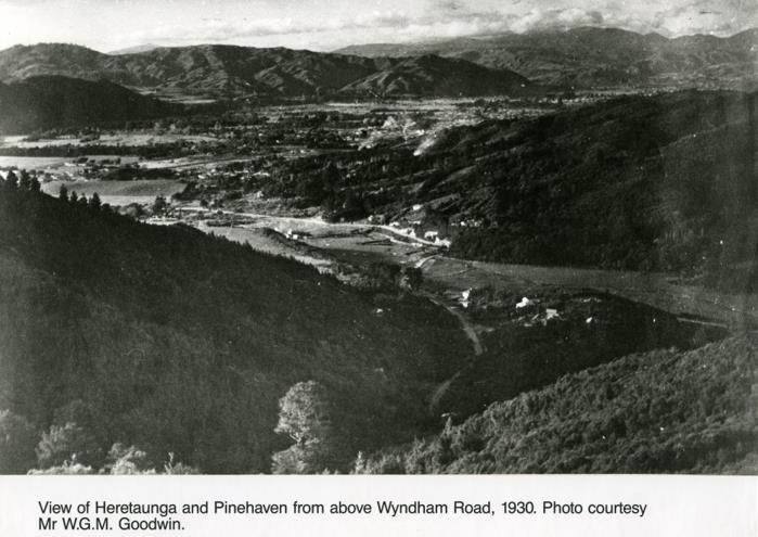 Wyndham Road (Reference Upper Hutt City Council Recollect website 1930 Wyndham Road P4-172-3293) Wyndham Road was named after Wyndham Geoffrey Mallaby Goodwin.
