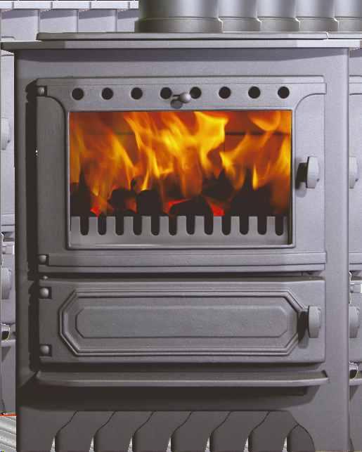 Yorkshire Stove HOW IT WORKS: In ordinary stoves, air comes up beneath the fuel, so that smoke (which is tiny particles of unburned fuel), heat and waste gases are thrown from the top of the fuel