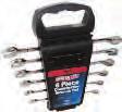 Universal Ratcheting Wrench Set 72-tooth with 5 swing for