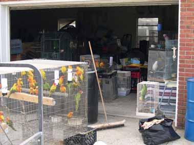 The Alabama Exotic Bird Club rented a storage unit that was filled with food for