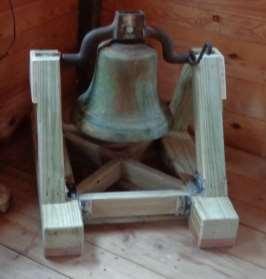 The bell is now housed on its new cradle at the Friendship School in Palermo and kindergarten classes that visit the school yearly will now be able to ring and hear the sound of an old school bell.
