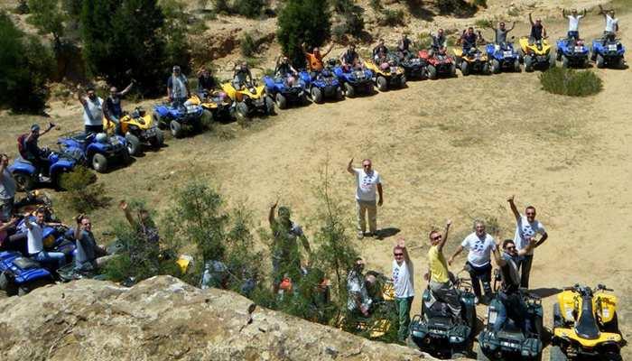 DAY 3 : Morning, Option 1 : tour by quads in the countryside of Hammamet ( 1 quad + 2 helmets for each 2 persons ) during 1 h 30 minutes and including 1 soft drink during the Tour Option 2 : Half Day