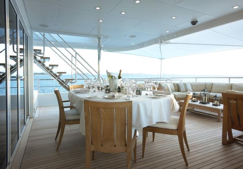 7m (147ft) Feadship, 2007, refit in 2017 Up to 12 guests in 5 cabins plus