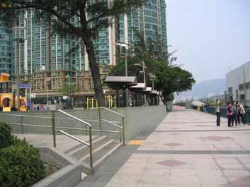 The Fisherman s Wharf promenade is narrower than Tsing Yi s promenade and does not have
