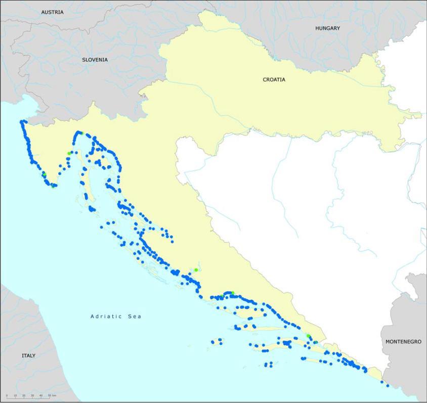 The Programme for monitoring the quality of bathing waters Council Directive 76/16/EEC County Dubrovnik- Neretva Total 11 95 94.6% Split-Dalmatia 144 134 93.6% Šibenik-Knin 9 84 93.33% Zadar 86 86 1.