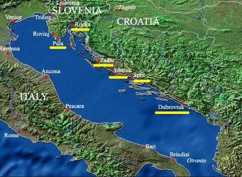 2. Marine and coastal tourism The largest coastal towns are: Pula, Rijeka, Zadar, Šibenik, Split and Dubrovnik Total tourist arrivals in 21.= 1.64.116 No.