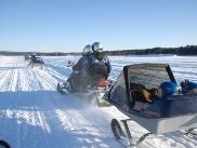 Drive a snowmobile to local reindeer farm and after a short reindeer sleigh ride receive your very own International Reindeer Driving License.