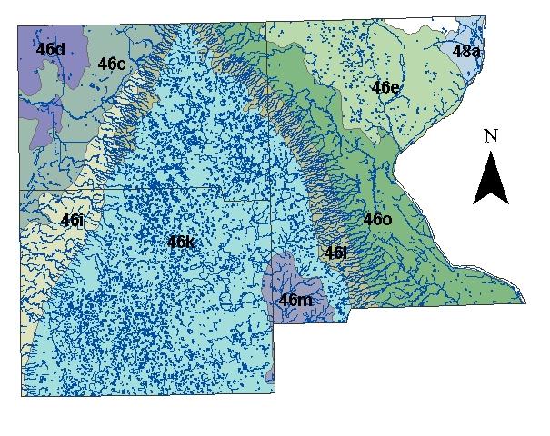 Dakota where project watersheds are located.