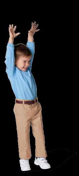 BOYS PRE-SCHOOL Our soil release meets the ultimate test! 5050 Flat Front Pant Boys flat-front pant with double knee.