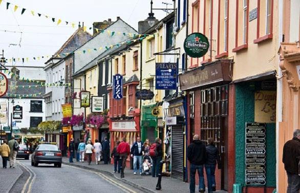 pubs featuring traditional Irish entertainment and, by day, a craft