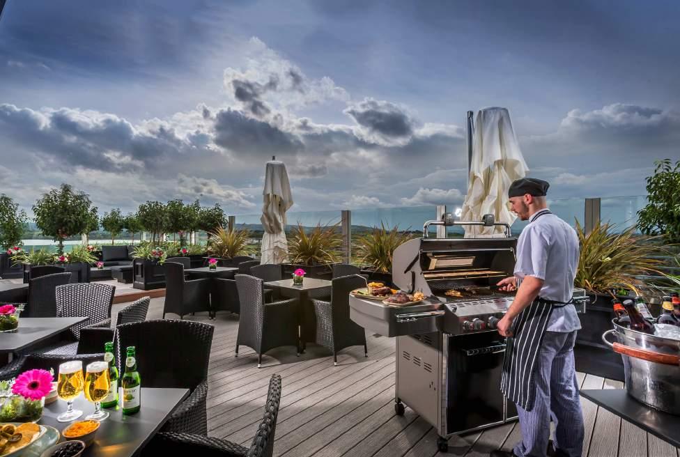 The Rooftop Garden Wind down after your meeting in our luxurious Rooftop Garden with panoramic views of the Galway Countryside.