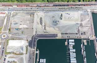 Between 2006 and 2015, the Port completed a fast-paced, innovative cleanup program across the 65-acre waterfront property, removing nearly 150,000 tons of contaminated soil (equivalent to 68,000 dump