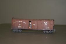 Greg Rich exhibited his NP Box car 31985, that started life as a Walthers undecorated kit.