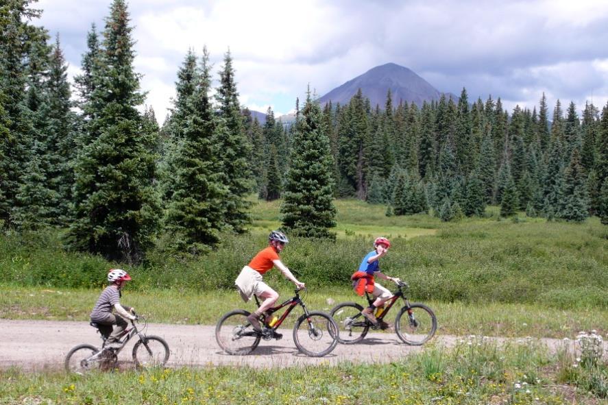 MOUNTAIN BIKING Half Day (2 Hours) - $415.00 for one or two people. $210.00 each extra person.
