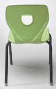 Silhoflex Stacking Chair Silhoflex seating features a durable polypropylene shell with antistatic surface and a lumbar