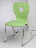 R155 Silhoflex Rocking Chair A true rocking chair built with four legs and full 14 ga. steel.