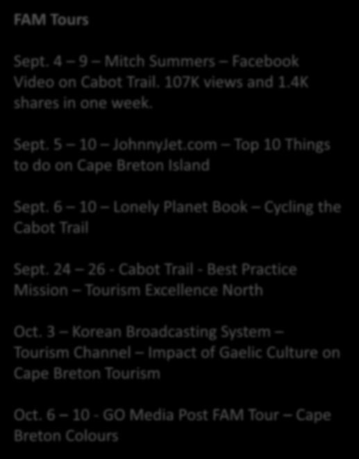6 10 Lonely Planet Book Cycling the Cabot Trail Sept.
