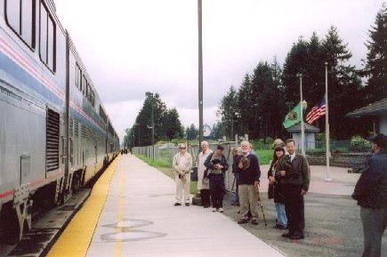 Flem, from page 2 tional multi-mile whistle salute as Ray, taking his final earthly trip on the southbound Coast Starlight to his Sacramento family home, passed friends and family gathered for a