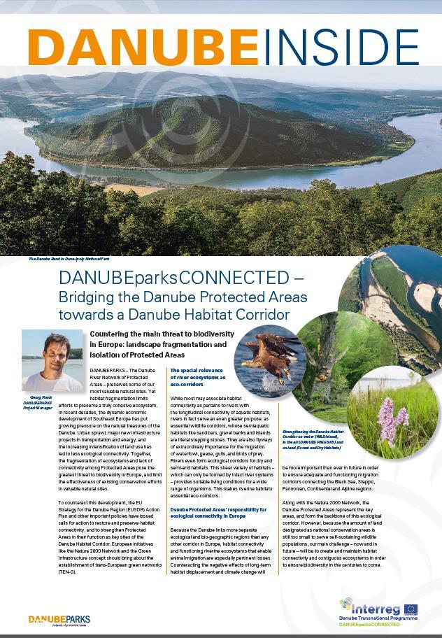 DANUBEparksCONNECTED to strengthen the Danube Habitat Corridor (2017 2019) River habitats (Danube