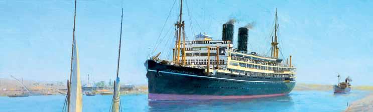 JUNE2017 Sailing through desert sand RMS Viceroy of India by Roger H. Middlebrook GAvA. The P&O line SS Viceroy Of India was laid down at Stephens Brothers, Glasgow in 1927.