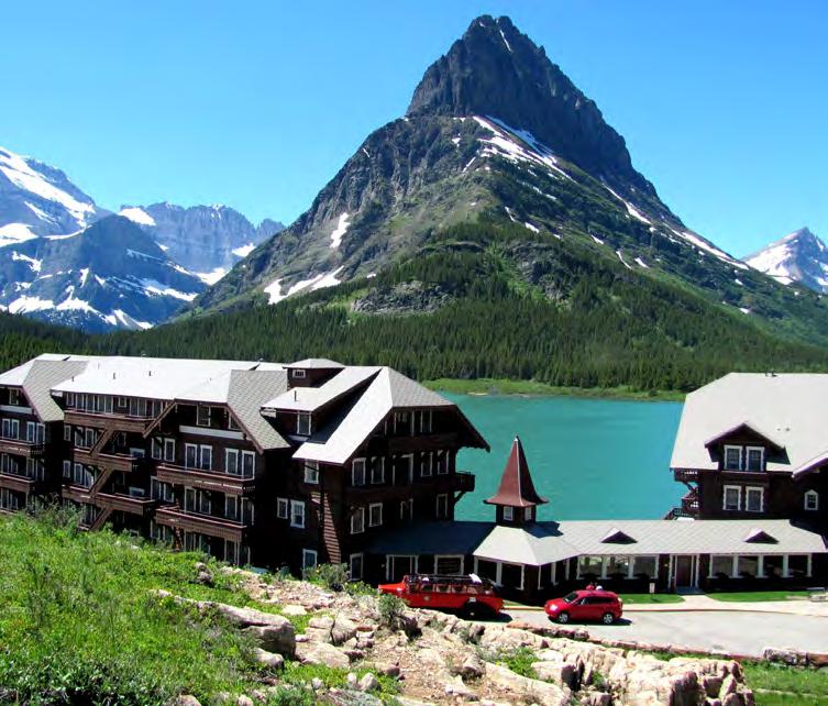 WHERE TO STAY Inside the park are eight lodging options from a rustic chalet only accessible by foot to grand historic lodges.