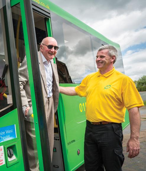 SUMMER 2015 Helping to tackle loneliness and social isolation ECT in Cheshire is committed to providing transport to the local community, filling in the gaps of transport provision.