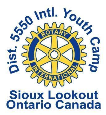 District 5550 International Youth Camp Rotary District 5550 and the Sioux Lookout Rotary Club offer an amazing, wilderness, canoeing experience to youth from all over the world.