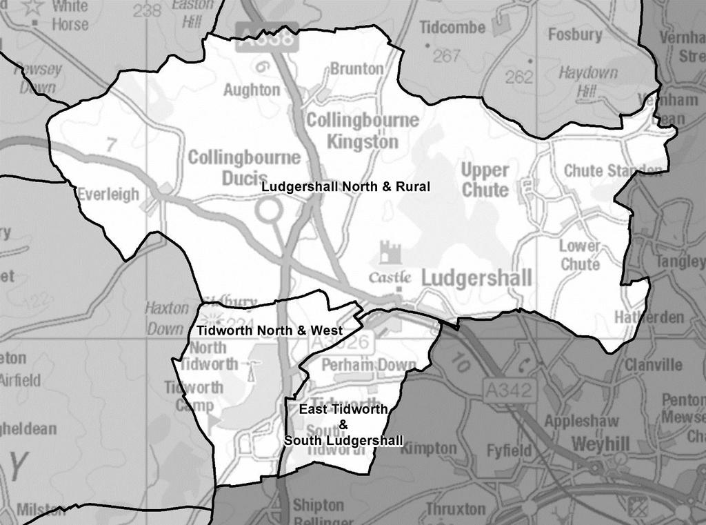 Tidworth Division name councillors Variance 2024 East Tidworth & South Ludgershall 1 5% Ludgershall North & Rural 1 2% Tidworth North & West 1-5% East Tidworth & South Ludgershall, Ludgershall North