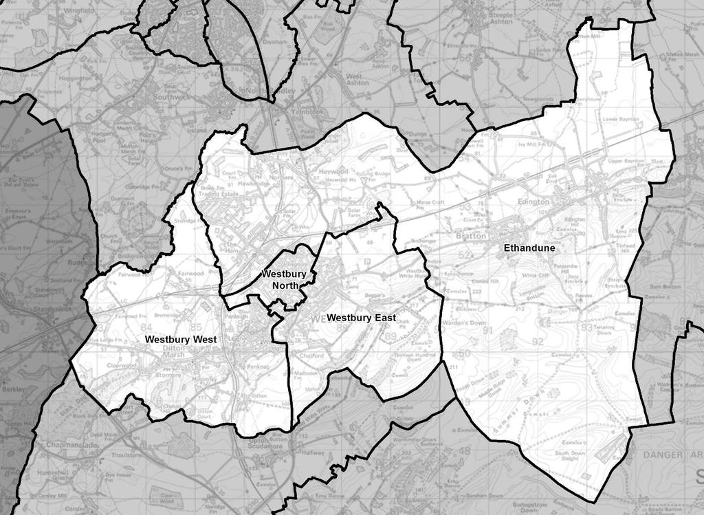 Westbury Division name councillors Variance 2024 Ethandune 1 1% Westbury East 1-2% Westbury North 1-1% Westbury West 1 6% Ethandune 167 The Council proposed to modify the existing Ethandune division