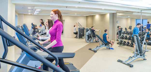 fitness classes and a dedicated yoga studio Free use of the indoor pool, water slide, hot tub, sauna and splash pad 10% off of conference