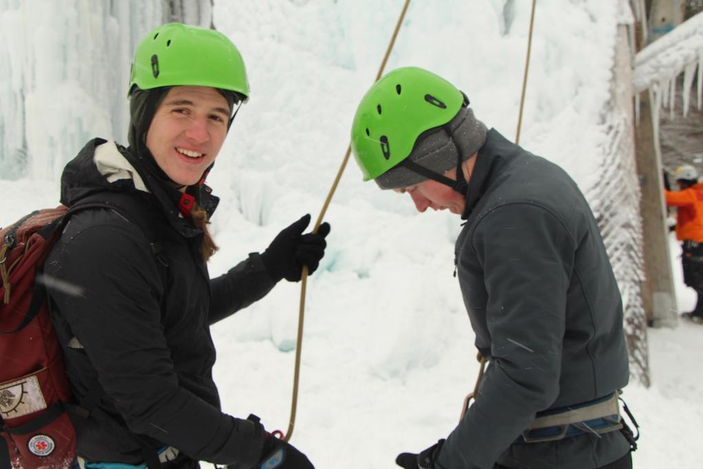 Climbing Ice Climbing When: Saturday Feb 9th, 12:00 PM Sunday Feb 10th, 8:00 PM Enjoy a pleasant wintery weekend climbing a 45 foot and 72 foot ice tower!