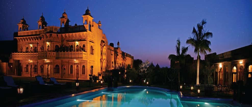 Experience Rajasthan like Royalty Every evening, teams will stay at the finest hotels that Rajasthan has to offer. KUCHAMAN FORT Kuchaman Fort is an ancient fort set at the top of a hill.
