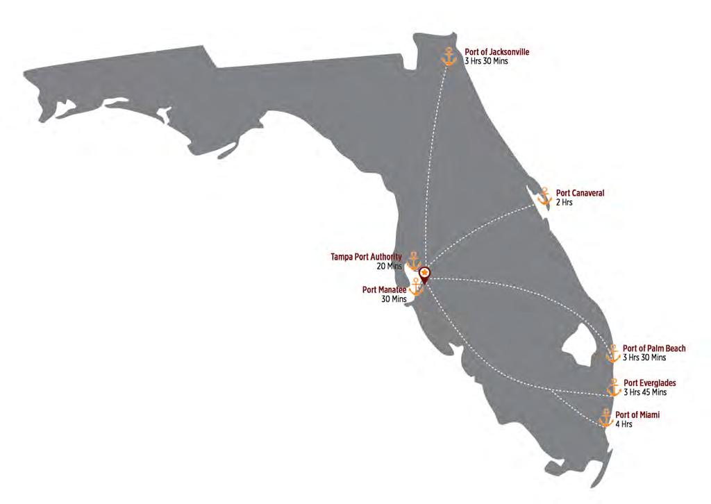 State of Florida Neighboring Seaports Florida Seaport Stats $86.