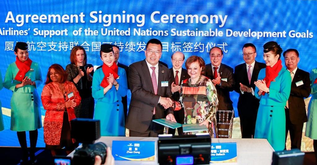consecutive years World s first airline to join the United Nation s Sustainable Development Goals program (February 2017) The