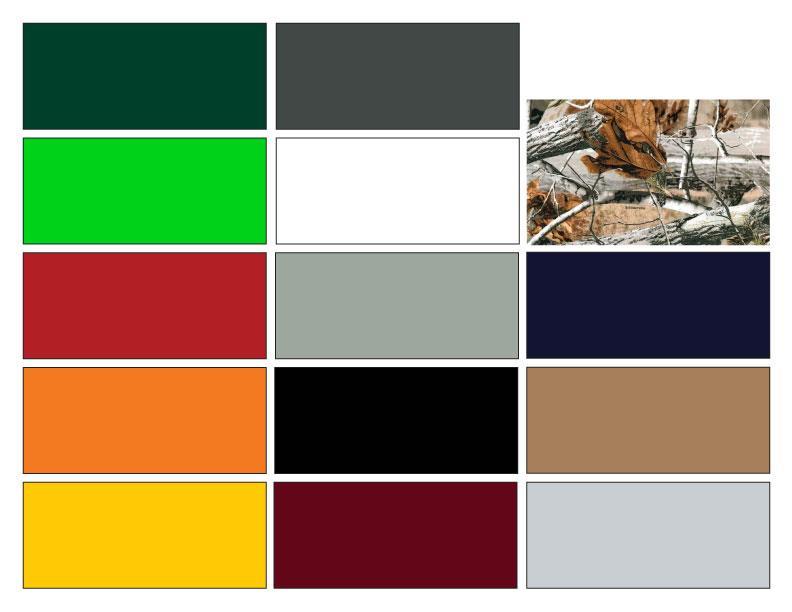 Available Colors for 2014 ** The colors below may appear different due to printer variations. Please consult your dealer for the exact color swatch.