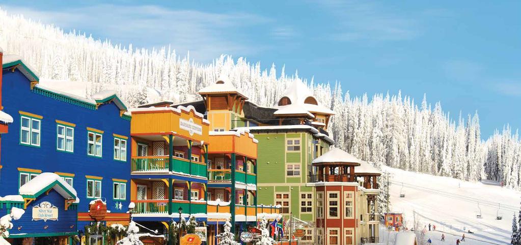 SMALL TOWN CHARM GENUINE PEOPLE You arrive at SilverStar Mountain Resort on a snowy evening but immediately feel the warmth - it comes from the soft lights of the village and from real people, with