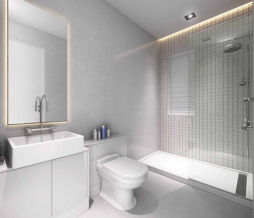 BATHROOMS Designed to complement the smart interiors.