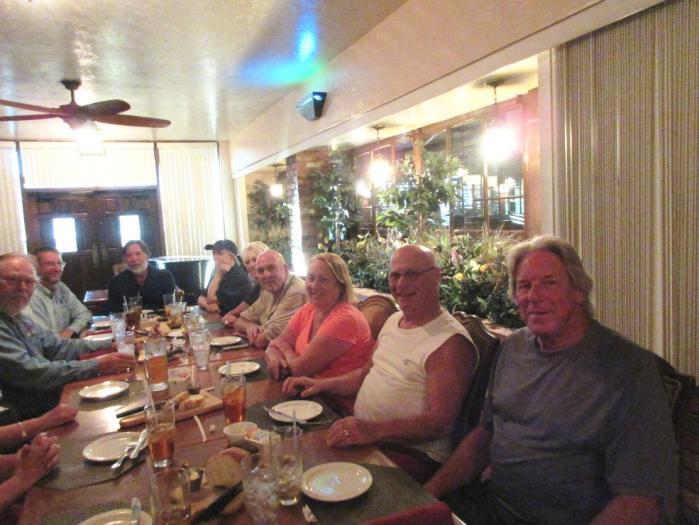 In a short time all were seated at a reserved table, looking over the German Fest items along with the standard fare. All were busy catching up with each other, after the long hot summer.