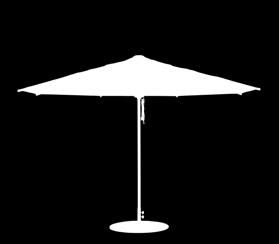 5 Diagonal The premium commercial aluminum market umbrella is robust, elegant, and sure to