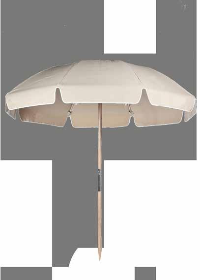 Finishes: White Steel Beach DIMENSIONS OF OPEN UMBRELLA Overall Height