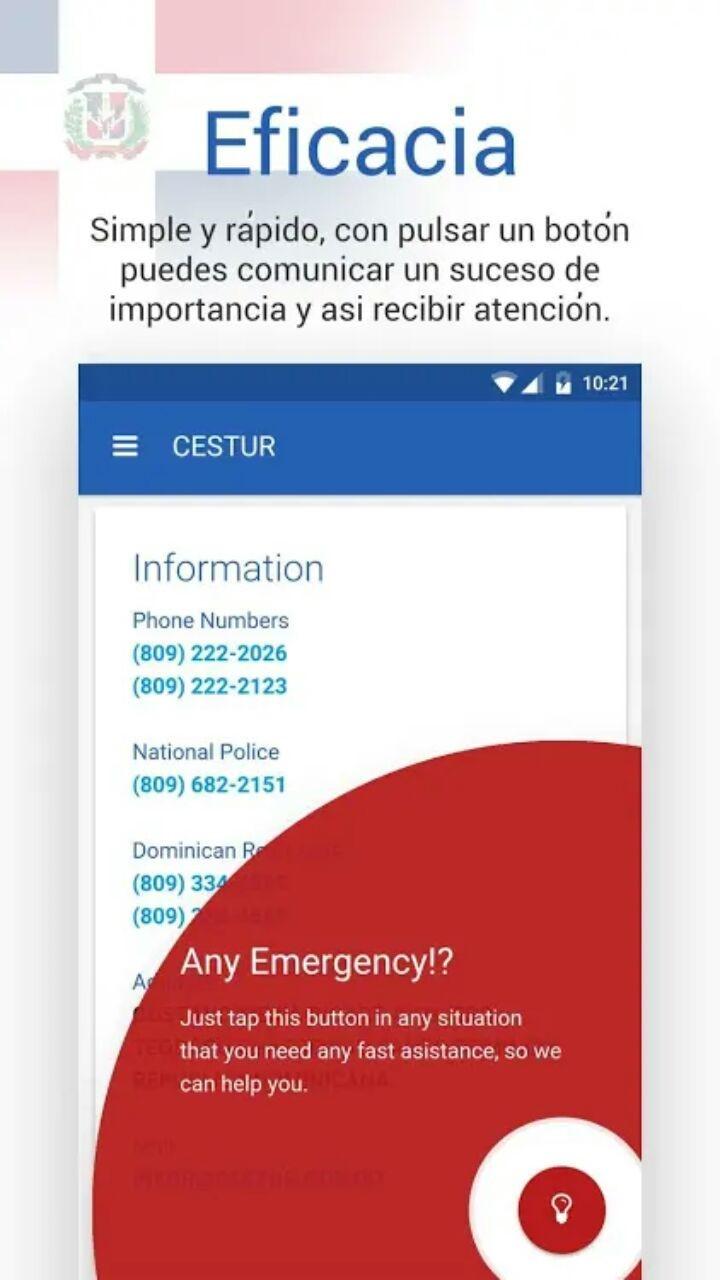 DOMINICAN REPUBLIC P A G E 5 CESTUR APP- Tourist Assistance Tool Tourism is one of the main industrial sectors for the economy of the Dominican Republic.