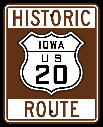 Signage The Historic Route 20 wayfinding signs are provided by the Historic US Route 20 Association.