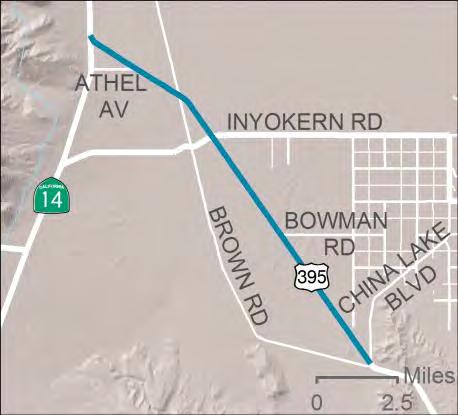 Regional Area - Countywide Non-Metro U.S. 395 Inyokern 4-Lane (9 miles) - from Highway 14 to China Lake Blvd.
