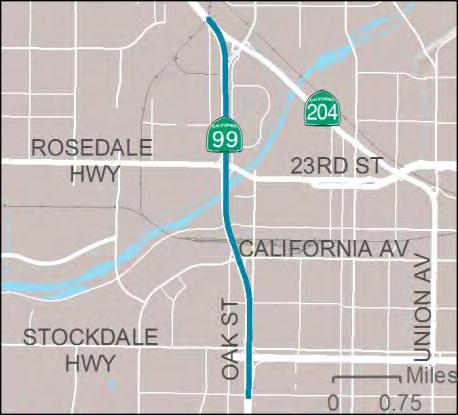 Countywide - Highway Safety and Maintenance SR 99 - PM 23.1 / 27.3 - Near Bakersfield, from Belle Terrace to Minkler Underpass Bridge No. 50-049.